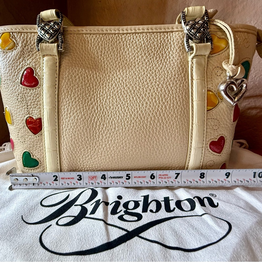 Brighton Ivory Handbag with Colorful Heart Accents - Picture 13 of 16